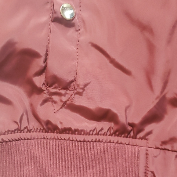 NWT Burgandy Matte Bomber Jacket - Picture 5 of 5